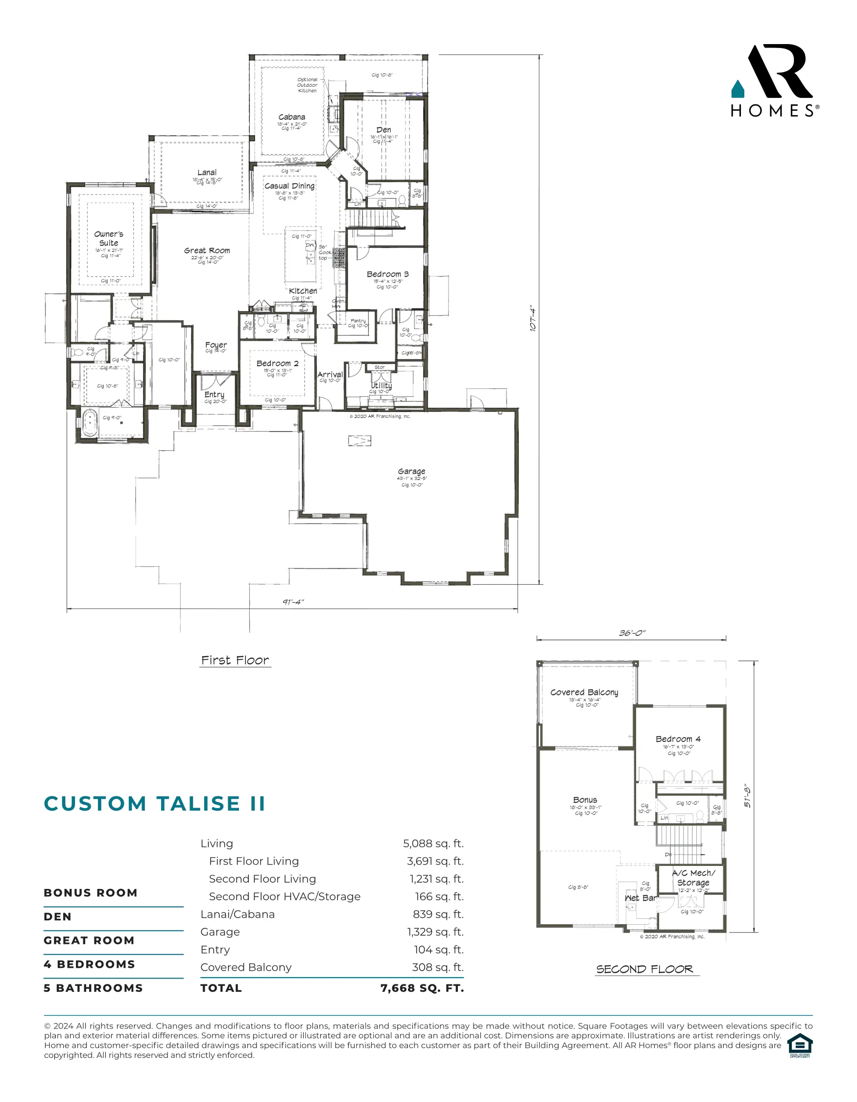 Custom Talise II Floor Plan